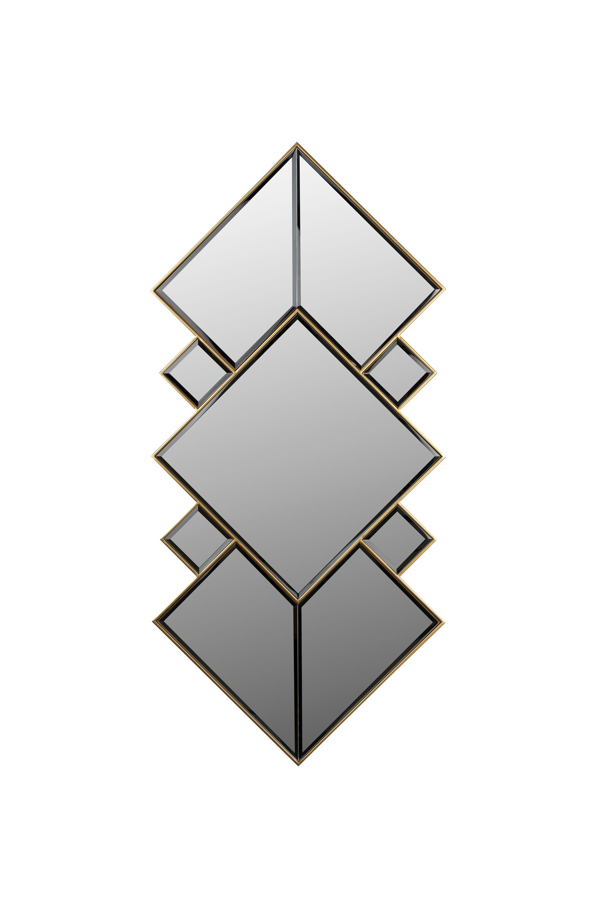 Dutchbone Miyu Layered Diamonds Wall Mirror